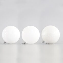 ΜΠΑΛΑ ΠΛΑΣΤΙΚΗ, ΛΕΥΚΗ, ΣΕΤ 6ΤΜΧ, 10cm