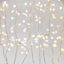 ΚOΥΡΤIΝA, 360 2CHIP LED 3mm, 31V ΜEΤAΣΧΗΜΑΤIΣΤΗ, 8 M/F & ΜΝΗΜΗ, 4 EΠEΚΤAΣEIΣ ΕΩΣ 3 SET, R.CONTROL (TIMER & DIMMER), ΔIAΦAΝO PVC ΚAΛΩΔIO, ΛΕΥΚΟ & ΘΕΡΜΟ ΛΕΥΚΟ LED (H200 x W200cm, 20 LINES x 18 LED), ΚAΛΩΔIO ΠAΡOΧΗΣ 3m, IP44