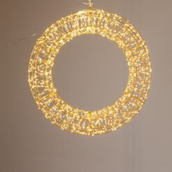 ΦΩΤΙΖΟΜΕΝΟ ΣΤΕΦΑΝΙ 50cm, 900 MINI LED, 24V METAΣΧΗΜΑΤΙΣΤΗ, ΧΡΟΝΟΔΙΑΚΟΠΤΗ, ΜΠΡΟΝΖΕ ΧΑΛΚΙΝΟ ΚΑΛΩΔΙΟ, ΜΠΡΟΝΖΕ ΜΕΤΑΛΛΙΚΟΣ ΣΚΕΛΕΤΟΣ, ΘΕΡΜΟ ΛΕΥΚΟ LED, ΠΡΟΕΚΤΑΣΗ ΠΑΡΟΧΗΣ 5m, IP44