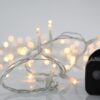 ΣΕΙΡΑ, 50 LED 3mm, 4.5V ΜΕΤΑΣΧΗΜΑΤΙΣΤΗ, 8 ΠΡΟΓΡΑΜΜΑΤΑ & ΜΝΗΜΗ, ΔΙΑΦΑΝΟ PVC ΚΑΛΩΔΙΟ, ΘΕΡΜΟ ΛΕΥΚΟ LED ΑΝΑ 5cm, ΠΡΟΕΚΤΑΣΗ ΠΑΡΟΧΗΣ 3m, IP44