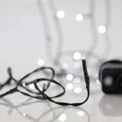 ΣΕΙΡΑ, 50 LED 3mm, 4.5V ΜΕΤΑΣΧΗΜΑΤΙΣΤΗ, 8 ΠΡΟΓΡΑΜΜΑΤΑ & ΜΝΗΜΗ, ΠΡΑΣΙΝΟ PVC ΚΑΛΩΔΙΟ, ΛΕΥΚΟ LED ΑΝΑ 5cm, ΠΡΟΕΚΤΑΣΗ ΠΑΡΟΧΗΣ 3m, IP44