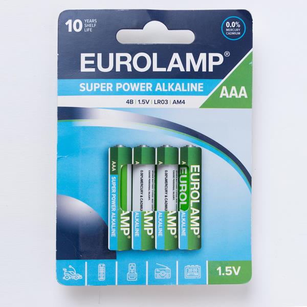 ΜΠΑΤΑΡΙΑ ΑΛΚΑΛΙΚΗ ΑΑΑ (LR03) 4τμχ 1.5V