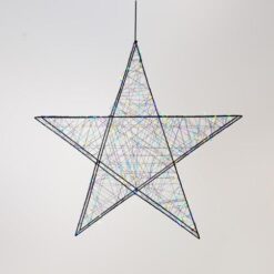 ΑΣΤΕΡΙ ΦΩΤΙΖΟΜΕΝΟ 78cm, 240 LED, 4,5V ΜΕΤΑΣΧΗΜΑΤΙΣΤΗ, TIMER, ΜΑΥΡΟΣ ΜΕΤΑΛΛΙΚΟΣ ΣΚΕΛΕΤΟΣ, ΜΑΥΡΟ ΧΑΛΚΙΝΟ ΚΑΛΩΔΙΟ, ΟΠΑΛ(ΚΙΤΡΙΝΟ/ΜΠΛΕ/ΠΡΑΣΙΝΟ/ΜΩΒ) LED, ΠΡΟΕΚΤΑΣΗ ΠΑΡΟΧΗΣ 5m, IP44