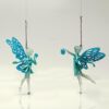 ΝΕΡΑΙΔΑ ΑΚΡΥΛΙΚΗ, 2 ΣΧΕΔΙΑ, ΜΕ ΓΑΛΑΖΙΟ GLITTER, 8,8x15,2cm