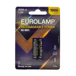 ΕΠΑΝΑΦΟΡΤΙΖΟΜΕΝΗ ΜΠΑΤΑΡΙΑ Ni-MH AAA (HR03) 1000mAh 2τμχ 1.2V