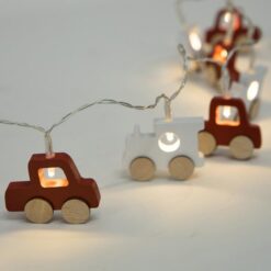 ΣΕΙΡΑ, 10 LED 5mm, ΔΙΑΚΟΣΜΗΤΙΚΑ ΞΥΛΙΝΑ ΑΜΑΞΙΑ, ΜΠΑΤΑΡΙΑΣ 3xΑΑ, ΧΡΟΝΟΔΙΑΚΟΠΤΗ, ΘΕΡΜΟ ΛΕΥΚΟ LED ΑΝΑ 10cm, ΔΙΑΦΑΝΟ PVC ΚΑΛΩΔΙΟ, ΠΡΟΕΚΤΑΣΗ ΠΑΡΟΧΗΣ 30cm, IP20