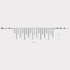 ΒΡΟΧΗ, 144 LED 5mm ΜΕ ΚΑΛΥΜΜΑ, 230V, 3 ΕΠΕΚΤΑΣΕΙΣ ΕΩΣ 8 SET, ΠΡΑΣΙΝΟ ΚΑΟΥΤΣΟΥΚ ΚΑΛΩΔΙΟ, ΛΕΥΚΟ LED (H60 x W300cm, 5/7/5/7), ΠΡΟΕΚΤΑΣΗ ΠΑΡΟΧΗΣ 1.5m, ΙΡ65