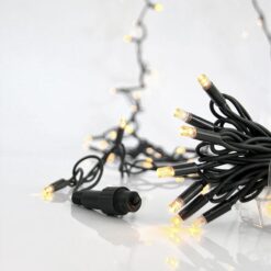 ΣΕΙΡΑ, 100 LED 5mm ΜΕ ΚΑΛΥΜΜΑ, 230V, 3 ΕΠΕΚΤΑΣΕΙΣ ΕΩΣ 9 ΣΕΤ, ΠΡΑΣΙΝΟ ΚΑΟΥΤΣΟΥΚ ΚΑΛΩΔΙΟ, DAYLIGHT LED ANA 10cm, ΠΡΟΕΚΤΑΣΗ ΠΑΡΟΧΗΣ 1.5cm, ΙΡ65