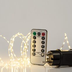 ΣΕΙΡΑ, 300 MINI LED, ΜΕΤΑΣΧΗΜΑΤΙΣΤΗ, ΤΗΛΕΧΕΙΡΙΣΤΗΡΙΟ (ON/OFF, TIMER, DIMMER), ΑΣΗΜΙ ΧΑΛΚΙΝΟ ΚΑΛΩΔΙΟ, ΘΕΡΜΟ ΛΕΥΚΟ LED ANA 1.5cm, ΠΡΟΕΚΤΑΣΗ ΠΑΡΟΧΗΣ 3m, ΙΡ44