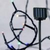 ΣΕΙΡΑ, 96 LED 5mm, ΗΛΙΑΚΟ ΣΥΛΛΕΚΤΗ ΜΕ ΑΙΣΘΗΤΗΡΑ ΦΩΤΟΣ, ΠΡΑΣΙΝΟ PVC ΚΑΛΩΔΙΟ, ΧΡΩΜΑΤΙΣΤΟ LED ΑΝΑ 10cm, ΠΡΟΕΚΤΑΣΗ ΠΑΡΟΧΗΣ 1m, IP44