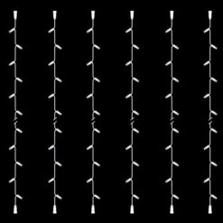 ΣΕΙΡΑ, DIY ΣΕΤ 6 ΤΜΧ, 20 LED, 2 ΕΠΕΚΤΑΣΕΙΣ, ΛΕΥΚΟ ΚΑΟΥΤΣΟΥΚ ΚΑΛΩΔΙΟ, ΛΕΥΚΟ LED ΑΝΑ 10cm, ΙΡ65