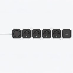 ΠΟΛΥΠΡΙΖΟ 4 ΘΕΣΕΩΝ ΚΑΙ 2 USB (TYPE A & C) ΣΠΑΣΤΟ  ΜΕ ΚΑΛΩΔΙΟ ΚΑΙ ΔΙΑΚΟΠΤΗ 3x1,5mm 2m ΜΕ ΠΡΟΣΤΑΣΙΑ ΕΠΑΦΩΝ