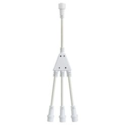 DIY, ΕΠΕΚΤΑΣΗ ΤΥΠΟΥ 1 ΣΕ 3, ΛΕΥΚΟ ΚΑΟΥΤΣΟΥΚ ΚΑΛΩΔΙΟ, ΚΑΘΕ ΕΠΕΚΤΑΣΗ 10cm, IP65
