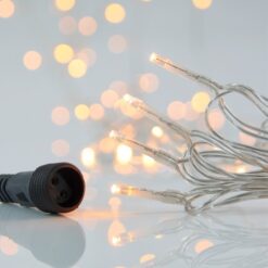 ΣΕΙΡΑ, 700 LED 3mm, 31V & 12W ΜΕΤΑΣΧΗΜΑΤΙΣΤΗ (In. 100-270V), 4 ΕΠΕΚΤΑΣΕΙΣ ΕΩΣ 2 ΣΕΤ,  ΔΙΑΦΑΝΟ PVC ΚΑΛΩΔΙΟ, ΘΕΡΜΟ ΛΕΥΚΟ LED ΑΝΑ 5cm, ΠΡΟΕΚΤΑΣΗ ΠΑΡΟΧΗΣ 3m, ΙΡ44 (ROLL PACK)