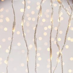 ΚΟΥΡΤΙΝΑ, 240 LED 3mm, 31V ΜΕΤΑΣΧΗΜΑΤΙΣΤΗ, ΠΡΟΓΡΑΜΜΑ SNOWFALL & ΜΝΗΜΗ, ΔΙΑΦΑΝO PVC ΚΑΛΩΔΙΟ, ΘΕΡΜΟ ΛΕΥΚΟ LED (H100 x W200cm, 20 ΣΕΙΡΕΣ x 12 LED, ΠΡΟΕΚΤΑΣΗ ΠΑΡΟΧΗΣ 3m, IP44