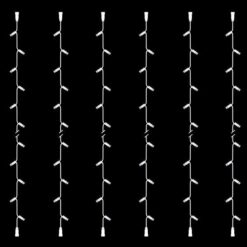 ΣΕΙΡΑ, DIY ΣΕΤ 6 ΤΜΧ, 20 LED, 2 ΕΠΕΚΤΑΣΕΙΣ, ΛΕΥΚΟ ΚΑΟΥΤΣΟΥΚ ΚΑΛΩΔΙΟ, ΛΕΥΚΟ LED ΑΝΑ 10cm, ΙΡ65