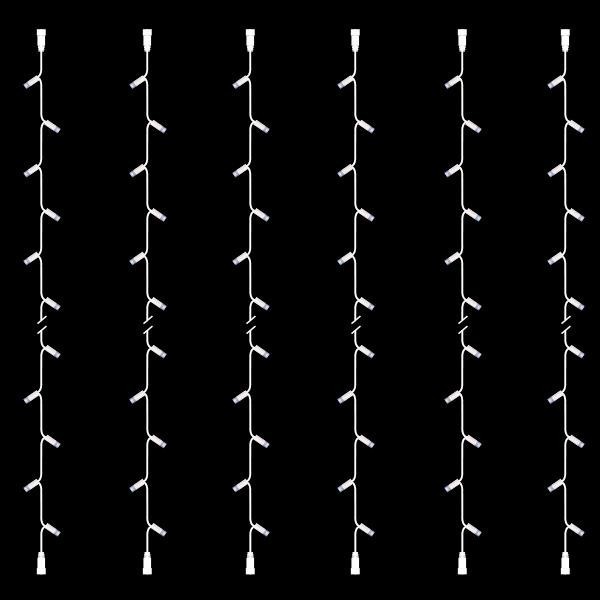 ΣΕΙΡΑ, DIY ΣΕΤ 6 ΤΜΧ, 20 LED, 2 ΕΠΕΚΤΑΣΕΙΣ, ΛΕΥΚΟ ΚΑΟΥΤΣΟΥΚ ΚΑΛΩΔΙΟ, ΛΕΥΚΟ LED ΑΝΑ 10cm, ΙΡ65