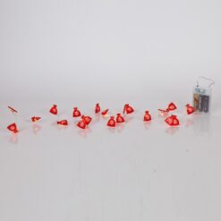 ΣΕΙΡΑ, 20 MINI LED, ΣΑΚΙΑ ΜΕ ΧΙΟΝΟΝΙΦΑΔΕΣ, ΜΠΑΤΑΡΙΑΣ 3xAA, ΧΡΟΝΟΔΙΑΚΟΠΤΗ, ΑΣΗΜΙ ΧΑΛΚΙΝΟ ΚΑΛΩΔΙΟ, ΘΕΡΜΟ ΛΕΥΚΟ LED ΑΝΑ 10cm, ΠΡΟΕΚΤΑΣΗ ΠΑΡΟΧΗΣ 30cm, IP20