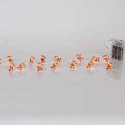 ΣΕΙΡΑ, 20 MINI LED, CANDY ΞΩΤΙΚΑ, ΜΠΑΤΑΡΙΑΣ 3xAA, ΧΡΟΝΟΔΙΑΚΟΠΤΗ, ΑΣΗΜΙ ΧΑΛΚΙΝΟ ΚΑΛΩΔΙΟ, ΘΕΡΜΟ ΛΕΥΚΟ LED ΑΝΑ 10cm, ΠΡΟΕΚΤΑΣΗ ΠΑΡΟΧΗΣ 30cm, IP20