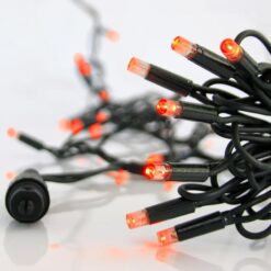 ΣΕΙΡΑ, 100 LED 5mm ΜΕ ΚΑΛΥΜΜΑ, 230V, 3 ΕΠΕΚΤΑΣΕΙΣ ΕΩΣ 9 ΣΕΤ, ΠΡΑΣΙΝΟ ΚΑΟΥΤΣΟΥΚ ΚΑΛΩΔΙΟ, ΚΟΚΚΙΝΟ LED ANA 10cm, ΠΡΟΕΚΤΑΣΗ ΠΑΡΟΧΗΣ 1.5m, ΙΡ65