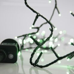 ΣΕΙΡΑ, 100 LED 3mm, 31V ΜΕΤΑΣΧΗΜΑΤΙΣΤΗ, 8 ΠΡΟΓΡΑΜΜΑΤΑ & ΜΝΗΜΗ, ΠΡΑΣΙΝΟ PVC ΚΑΛΩΔΙΟ, ΠΡΑΣΙΝΟ LED ΑΝΑ 5cm, ΠΡΟΕΚΤΑΣΗ ΠΑΡΟΧΗΣ 3m, ΙΡ44