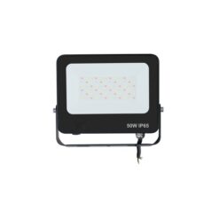 ΠΡΟΒΟΛΕΑΣ LED 50W SMD RGBW 100-265V IP66 ΜΑΥΡΟΣ PLUS
