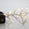 ΣΕΙΡΑ, 100 LED 3mm, 31V ΜΕΤΑΣΧΗΜΑΤΙΣΤΗ, 8 ΠΡΟΓΡΑΜΜΑΤΑ & ΜΝΗΜΗ, ΔΙΑΦΑΝΟ PVC ΚΑΛΩΔΙΟ, ΘΕΡΜΟ ΛΕΥΚΟ LED ΑΝΑ 5cm, ΠΡΟΕΚΤΑΣΗ ΠΑΡΟΧΗΣ 3m, ΙΡ44
