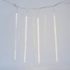 SNOWDROP, 240 LED, 5V ΜΕΤΑΣΧΗΜΑΤΙΣΤΗ, 4 ΕΠΕΚΤΑΣΕΙΣ ΕΩΣ 3 ΣΕΤ, 5 ΣΩΛΗΝΕΣ 50cm ΜΕ ΘΕΡΜΟ ΛΕΥΚΟ LED (H50 x L400cm), ΠΡΟΕΚΤΑΣΗ ΠΑΡΟΧΗΣ 5m, IP44