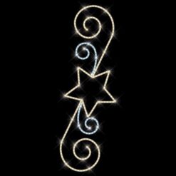 ΕΠΑΓΓΕΛΜΑΤΙΚΟ ΣΧΕΔΙΟ ΑΣΤΕΡΙ ΜΕ ΔΙΑΚΟΣΜΗΤΙΚΑ, ΘΕΡΜΗ ΛΕΥΚΗ ΚΑΙ ΛΕΥΚΗ LED ΦΩΤ/ΝΑ, IP65