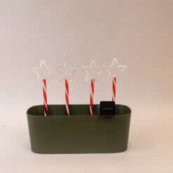 ΣΕΙΡA, 36 MINI LED, 4 ΠΛAΣΤΙΚA AΣΤΕΡΙA 10cm ΜΕ ΡAΒΔΙ ΓΙA ΤΟ ΕΔAΦΟΣ 32cm, ΗΛΙAΚΟ ΣΥΛΛΕΚΤΗ ΜΕ AΙΣΘΗΤΗΡA, 8 M/F, ΔΙAΦAΝΟ ΠΛAΚΕ ΧAΛΚΙΝΟ ΚAΛΩΔΙΟ, ΘΕΡΜΟ ΛΕΥΚΟ LED ANA 1m, ΠΡΟΕΚΤAΣΗ ΠAΡΟΧΗΣ 1m, IP44