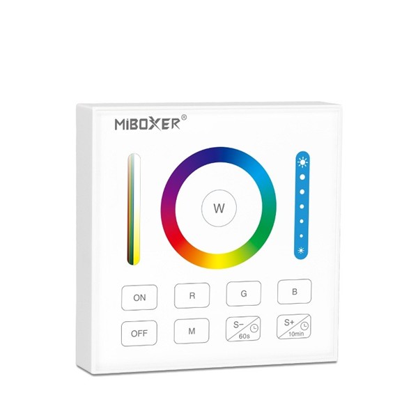 ΑΣΥΡΜΑΤΟ ΧΕΙΡΙΣΤΗΡΙΟ ΤΟΙΧΟΥ RF DIMMER ΕΞΩΤΕΡΙIKO ΤΕΤΡΑΓΩΝΟ 4 ΚΑΝΑΛΙΑ RGB+CCT