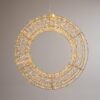 ΦΩΤΙΖΟΜΕΝΟ ΣΤΕΦΑΝΙ 70cm, 1600 MINI LED, 31V METAΣΧΗΜΑΤΙΣΤΗ, ΧΡΟΝΟΔΙΑΚΟΠΤΗ, ΜΠΡΟΝΖΕ ΧΑΛΚΙΝΟ ΚΑΛΩΔΙΟ, ΜΠΡΟΝΖΕ ΜΕΤΑΛΛΙΚΟΣ ΣΚΕΛΕΤΟΣ, ΘΕΡΜΟ ΛΕΥΚΟ LED, ΠΡΟΕΚΤΑΣΗ ΠΑΡΟΧΗΣ 5m, IP44